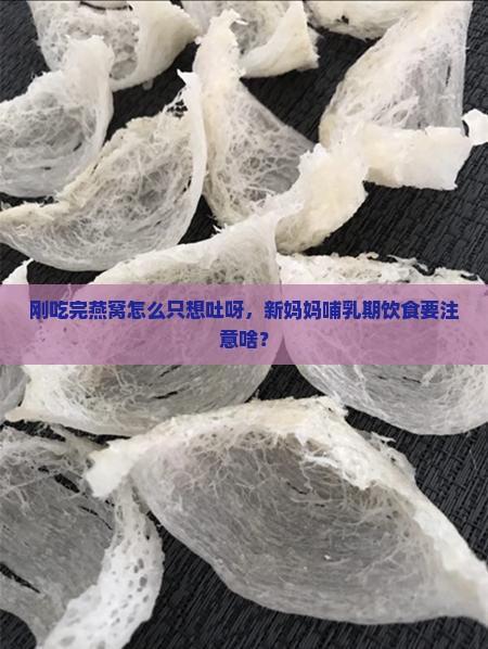 刚吃完燕窝怎么只想吐呀，新妈妈哺乳期饮食要注意啥？