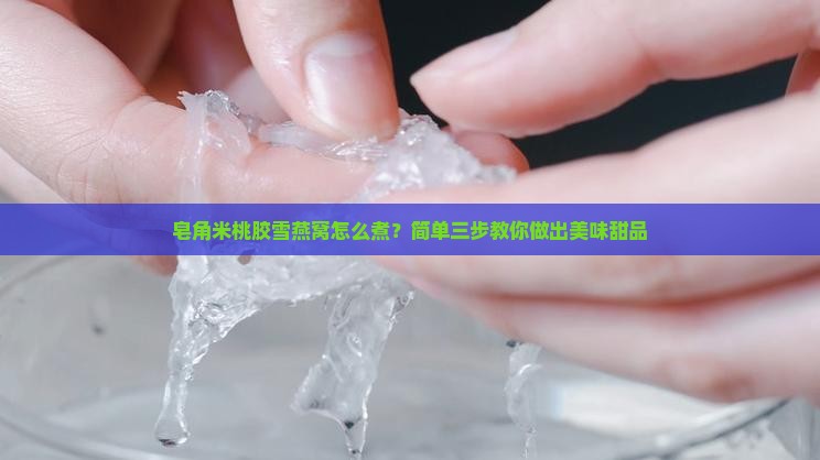 皂角米桃胶雪燕窝怎么煮？简单三步教你做出美味甜品