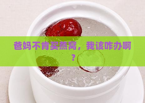 爸妈不肯买燕窝,我该咋办啊? 爸妈不肯买燕窝,我该咋办啊?