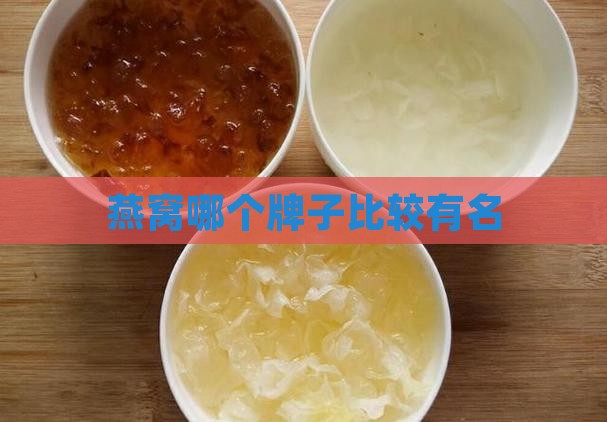 燕窝哪个牌子比较有名