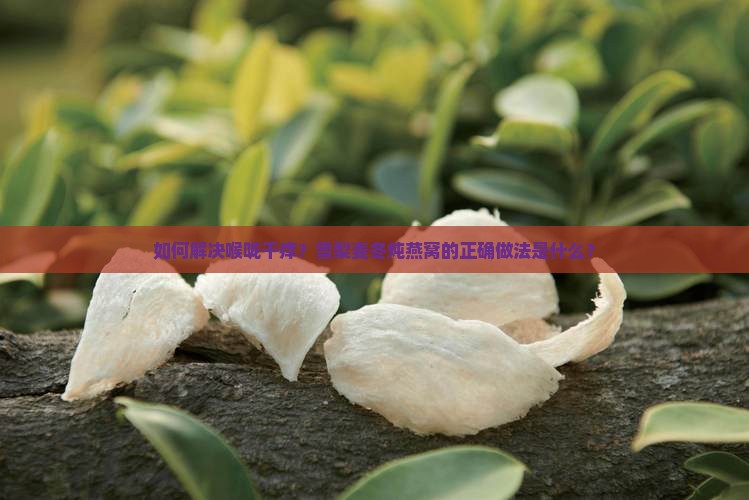如何解决喉咙干痒？雪梨麦冬炖燕窝的正确做法是什么？
