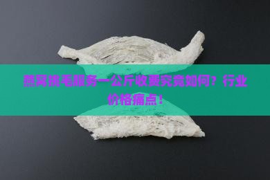 燕窝挑毛服务一公斤收费究竟如何？行业价格痛点！