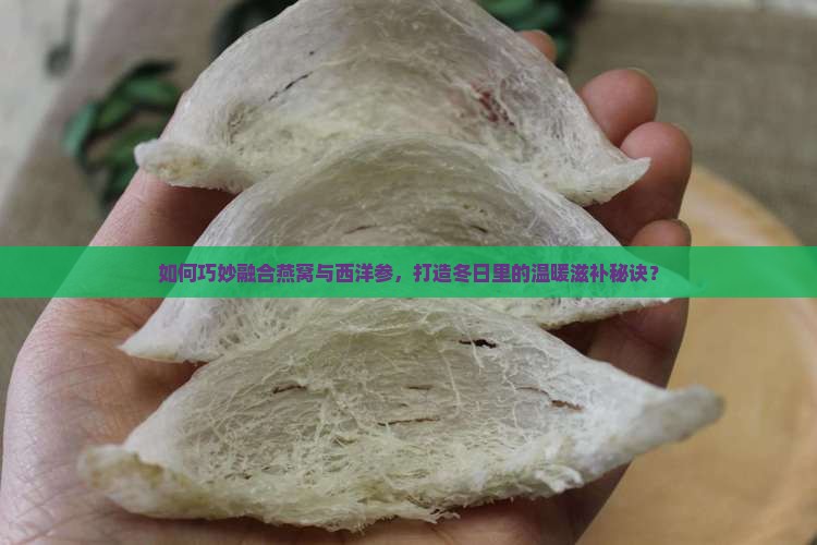 如何巧妙融合燕窝与西洋参，打造冬日里的温暖滋补秘诀？