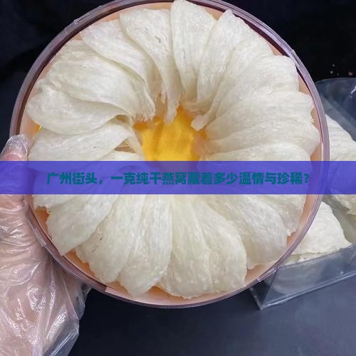 广州街头，一克纯干燕窝藏着多少温情与珍稀？