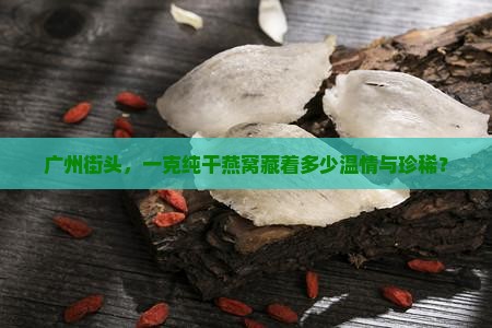 广州街头，一克纯干燕窝藏着多少温情与珍稀？