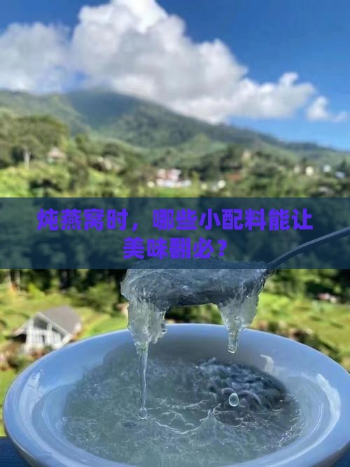 炖燕窝时，哪些小配料能让美味翻必？
