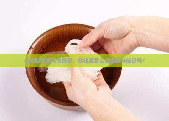 谷物酸奶燕窝的秘密，你知道怎么做出美味的它吗？