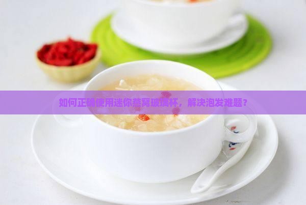 如何正确使用迷你燕窝玻璃杯，解决泡发难题？