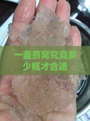 一盏燕窝究竟多少瓶才合适