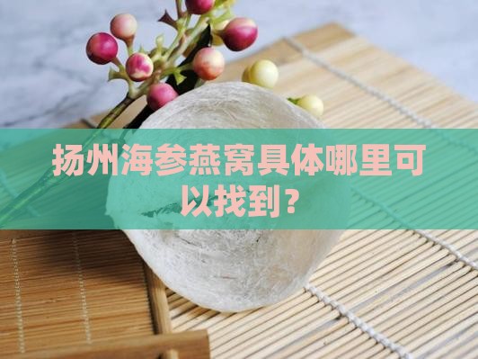 扬州海参燕窝具体哪里可以找到？