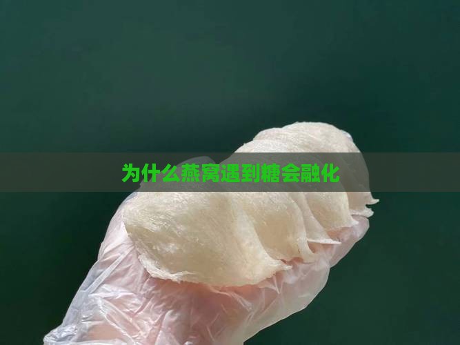 为什么燕窝遇到糖会融化