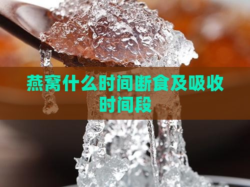 燕窝什么时间断食及吸收时间段 燕窝什么时间断食及吸收时间段