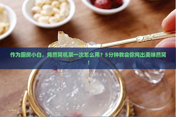 作为厨房小白，炖燕窝机第一次怎么用？5分钟教会你炖出美味燕窝！