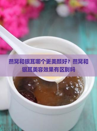 燕窝和银耳哪个更美颜好？燕窝和银耳美容效果有区别吗