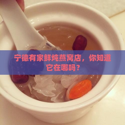 宁德有家鲜炖燕窝店，你知道它在哪吗？