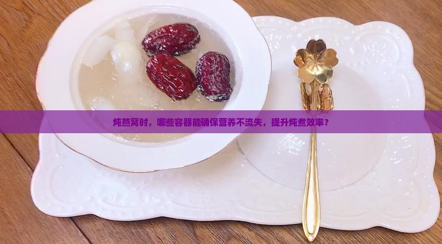 炖燕窝时，哪些容器能确保营养不流失，提升炖煮效率？