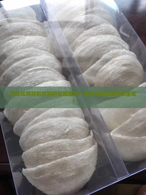 想在松原找到燕窝的宝藏地吗？燕窝专卖店藏在哪里呢？