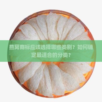 燕窝商标应该选择哪些类别？如何确定最适合的分类？