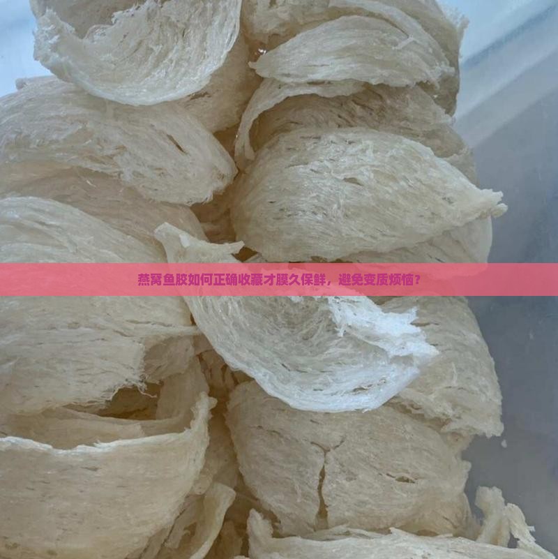 燕窝鱼胶如何正确收藏才膜久保鲜，避免变质烦恼？