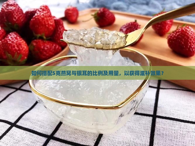 如何搭配5克燕窝与银耳的比例及用量，以获得滋补效果？