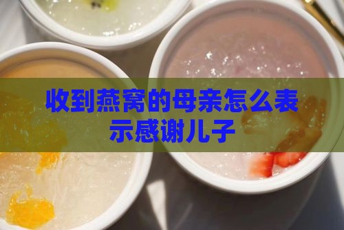 收到燕窝的母亲怎么表示感谢儿子
