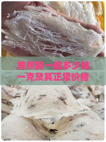 黄燕窝一般多少钱一克及其正常价格范围
