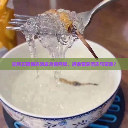 如何正确保养泡发后的燕窝，避免营养流失与变质？