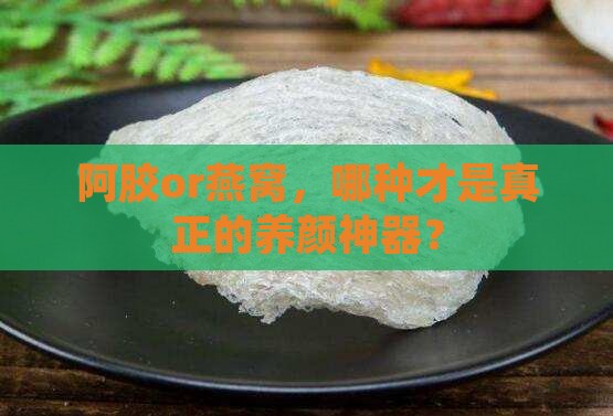 阿胶和燕窝哪个养颜好