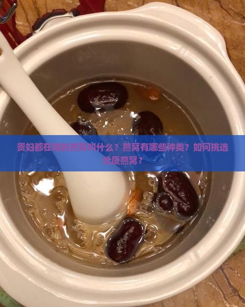 贵妇都在喝的燕窝叫什么