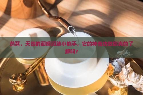 燕窝润喉润肺功效怎么样