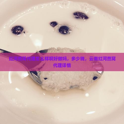 红河燕窝代理怎么样啊