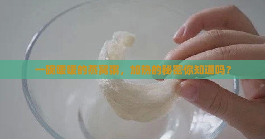 燕窝粥食用前怎么加热好