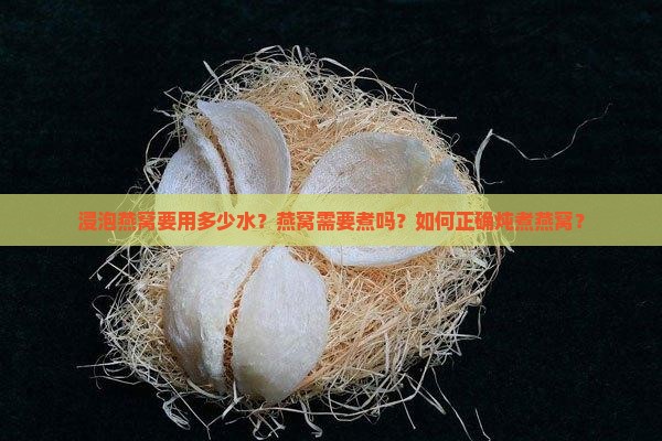 浸泡燕窝要用多少水煮