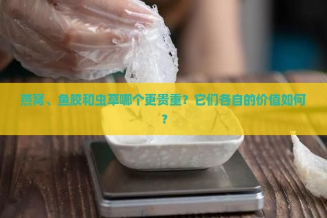 燕窝鱼胶虫草哪个贵重