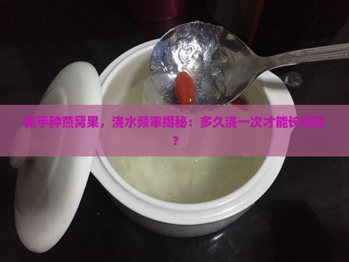 燕窝果刚种多久浇一次水