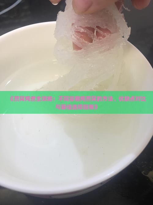 炖燕窝可以用什么锅炖