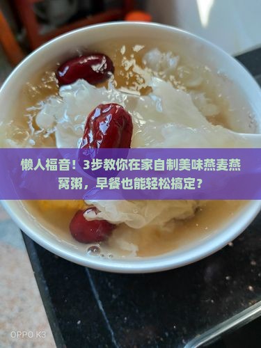 速食燕麦燕窝粥怎么做