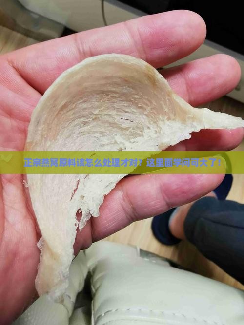 正品燕窝原料如何处理的