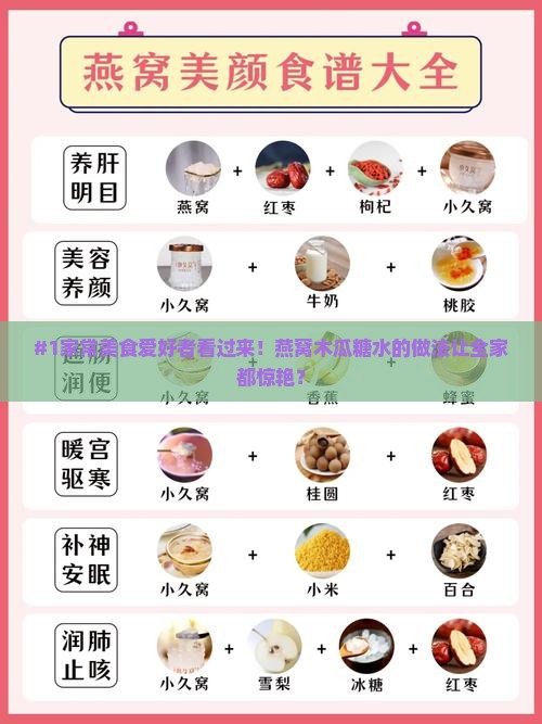 燕窝木瓜糖水怎么做的