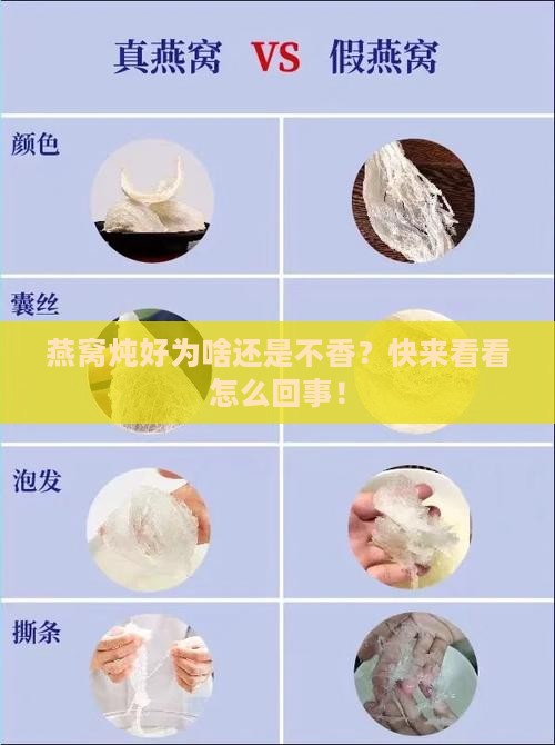 燕窝炖起来不香怎么办呀