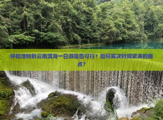 呼和浩特到云南洱海一日游是否可行？如何解决时间紧凑的痛点？