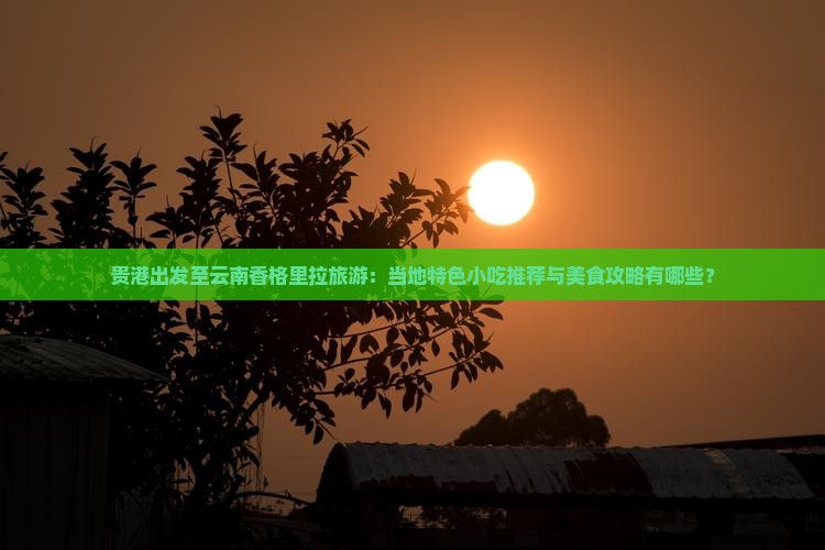贵港出发至云南香格里拉旅游：当地特色小吃推荐与美食攻略有哪些？