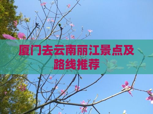 厦门去云南丽江景点及路线推荐