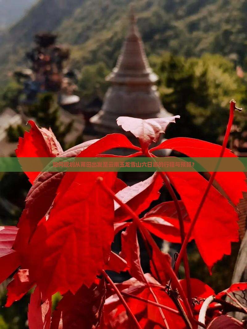 如何规划从莆田出发至云南玉龙雪山六日游的行程与预算? 如何规划从莆田出发至云南玉龙雪山六日游的行程与预算?
