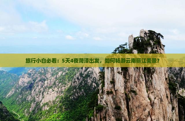 菏泽到云南丽江景点