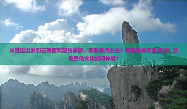 延边去云南西双版纳必去地