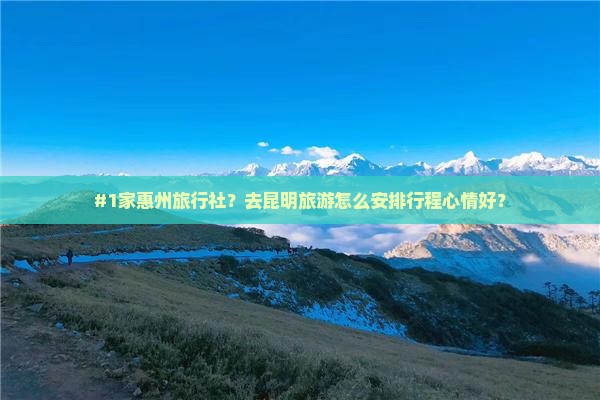 惠州到云南昆明旅行社