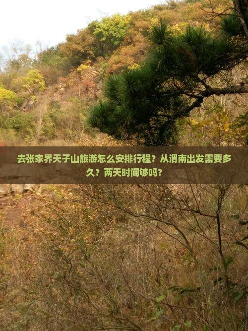 去张家界天子山旅游怎么安排行程？从渭南出发需要多久？两天时间够吗？