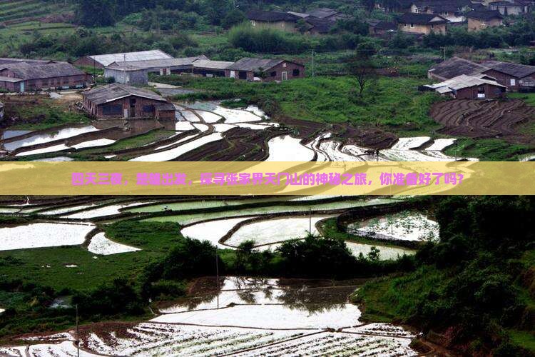 四天三夜，楚雄出发，探寻张家界天门山的神秘之旅，你准备好了吗？