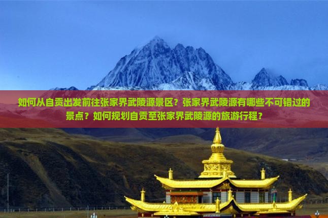 如何从自贡出发前往张家界武陵源景区？张家界武陵源有哪些不可错过的景点？如何规划自贡至张家界武陵源的旅游行程？